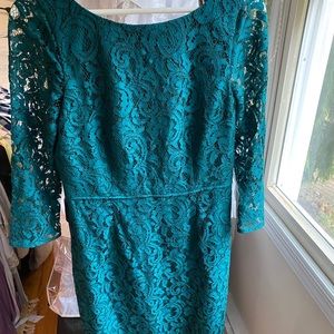 Jcrew lace green Dress
